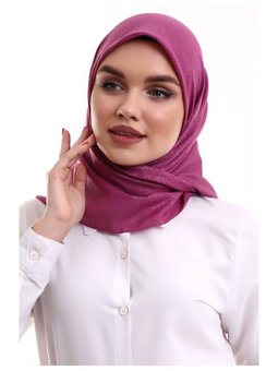 Fuşya Kofra Desenli Baş Örtü