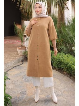 Vizon Hakim Yaka Angora Yumoş Hırka