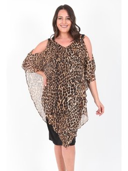 Büyük Beden Kısa Siyah Abiye Elbise