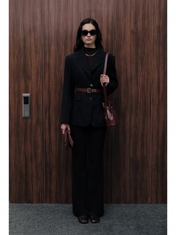 Klasik Kesim Blazer Lacivert Ceket