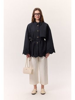 Pileli Gabardin Ekru Pantolon