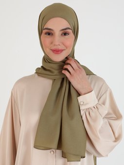 Kristal Krep Haki Şal