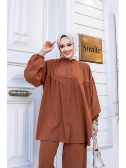 Balon Kol Kahverengi Takım