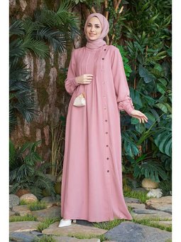 Berlin Yandan Düğmeli Ferace Pudra