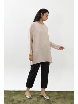 Arkası Çapraz Yırtmaçlı 10675tun Tunik