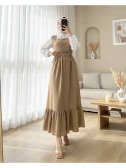 Vizon Top Düğmeli Gömlekli İkili Takım Jile