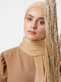 Likralı Penye Kum Şal