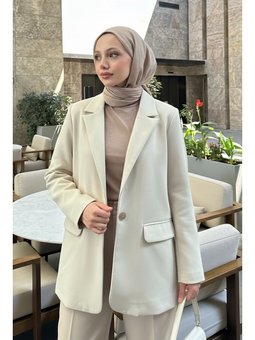 Scuba Blazer Taş Rengi Ceket