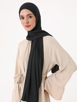 Premium Penye Şal Siyah