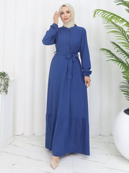 Dark İndigo Elbise