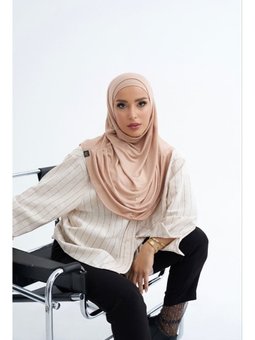 Solid Colors Lyocell Seri İkili Takım Bone Ten Rengi