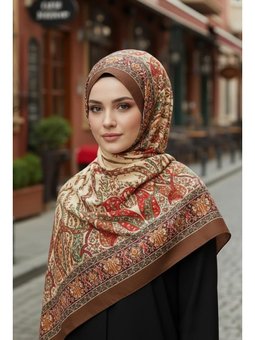 Desenli Desen Eşarp,es