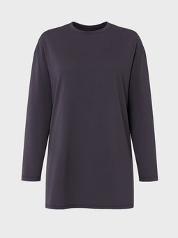 Doğal Kumaşlı Büyük Beden Antrasit Tunik