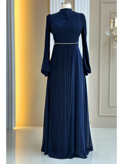 Arin Lacivert Abiye Elbise