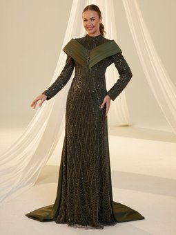 Anka Haki Abiye Elbise