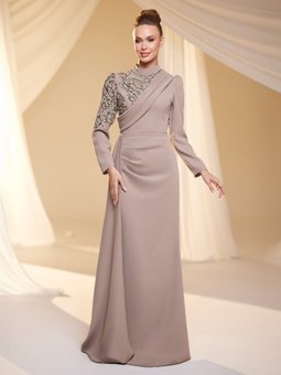 Vizon Nil Abiye Elbise