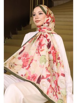 Desenli Haki Şal