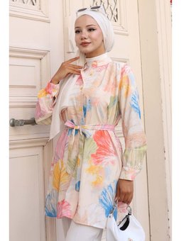 Desenli Sarı Gömlek