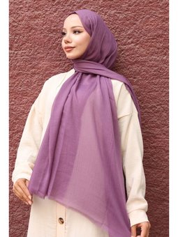 Pamuklu Mor Şal