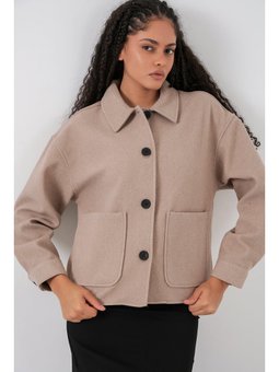 Kaşe Bej Ceket