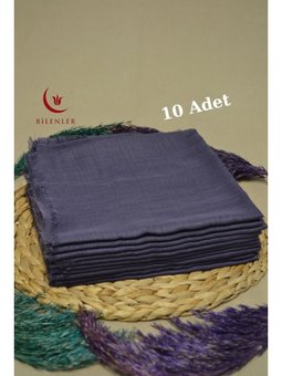 Flamlı Kare Pamuk Eşarp 100x100cm