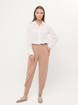 Taşlı Bej Pantolon