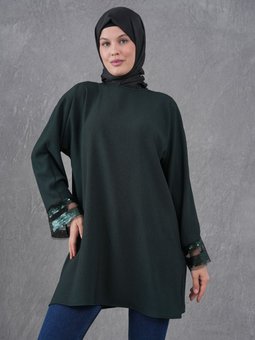 Zümrüt Yesili Tunik