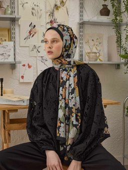 Arya Desen Siyah Şal