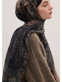 Elora Desen Siyah Şal