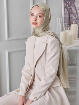 Janjanlı Şal Çağla Yeşili