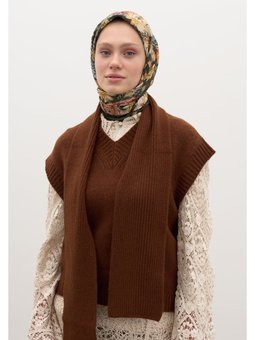 Judıth Desen Pamuklu Viskon Haki Eşarp