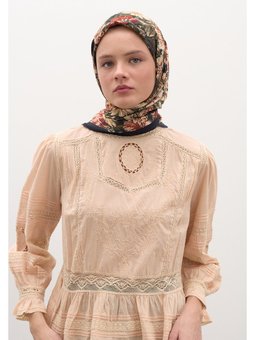 Judıth Desen Pamuklu Viskon Siyah Eşarp