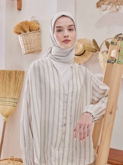 Pamuk İpek Açık Gri Eşarp