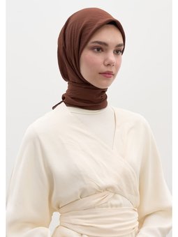 Pamuk Viskon Eşarp Kakao