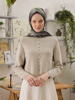 Roslyn Desen Antrasit Şal