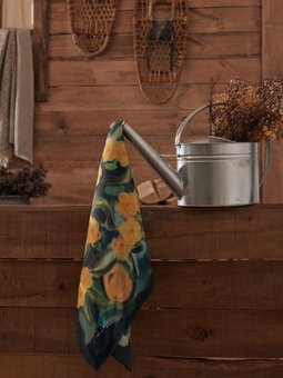 Secret Garden Pamuk İpek Siyah Eşarp