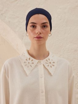 Silikonlu Kaydırmaz Bone Lacivert