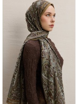Zaıra Desen Şal Toprak