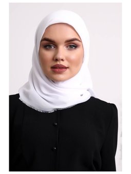 Pamuklu Pano Düz Desensiz Örtü Beyaz