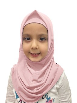 Pratik Hazır Geçmeli Çocuk Eşarp Pembe