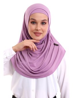 Yetişkin Pratik Renk Lila Eşarp