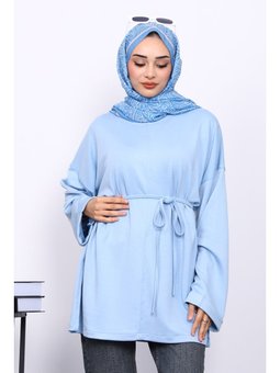 Bebe Mavi Duble Kol Modal Tunik