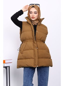 Camel Bel Lastikli Cepli Şişme Yelek