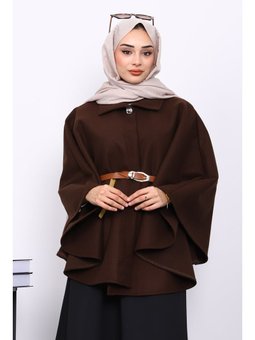 Kahverengi Kemerli Kaşe Panço