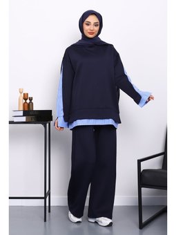 Lacivert Gömlek Garnili Scuba Takım