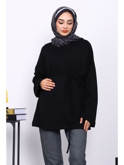 Siyah Duble Kol Modal Tunik