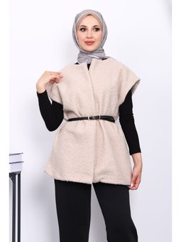 Vizon Bel Kemerli Orkide Yelek