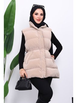 Vizon Bel Lastikli Cepli Şişme Yelek