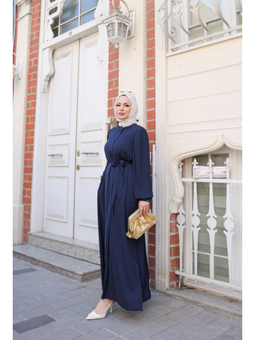 Aslım Abaya Lacivert