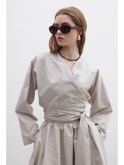 Kimono Tarz Premıum Gömlek Taş